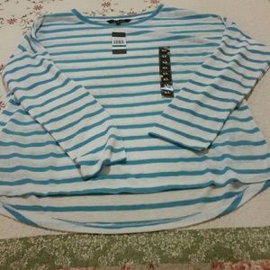 Blue & White striped tee