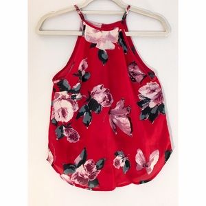 Abercrombie and Fitch silk flowered blouse