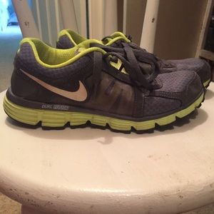 Nike Yellow Green and Grey Tennis Shoes 7.5
