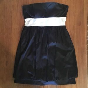 Strapless mini dress