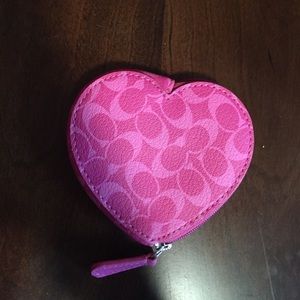 Coach heart wallet