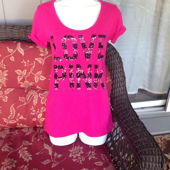 VS PINK SEQUIN TOP