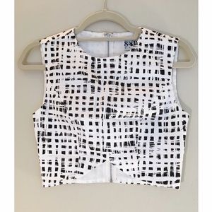 Sabo Skirt checkered crop top