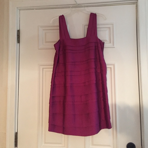 H&M polyester ruffle dress