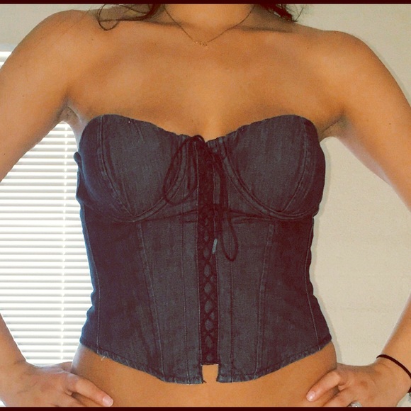 Denim bustier from Ralph Lauren, never worn