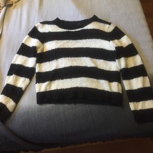 H&M black and white striped sweater