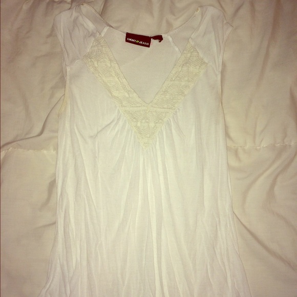 DKNY white tank