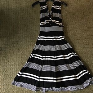 Black House White Marker striped dress