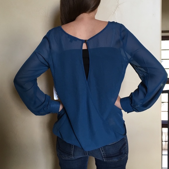 Casual dusty blue long sleeve - Picture 2 of 2