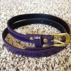 Thin purple belt