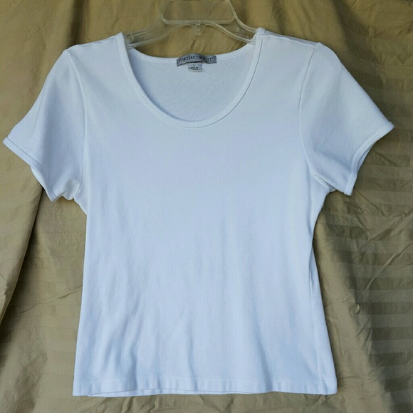 White short sleeve dress T
