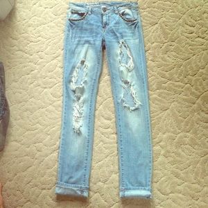 Perfect ripped skinny jeans