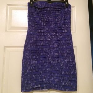 Silence & Noise purple strapless dress from UO