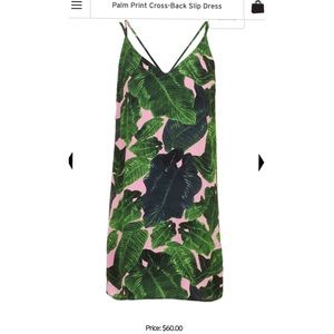 TopShop Palm Print Dress