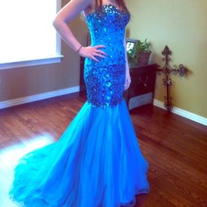 Blue Partytime Prom Dress