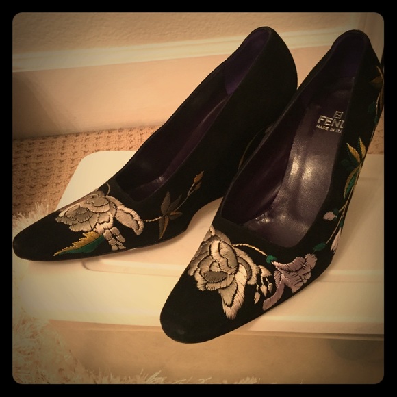 Fendi limited edition wedge heel size 8