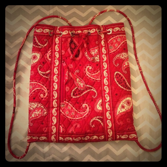 Vera Bradley Handbags - Vera Bradley *Retired* Drawstring Backpack