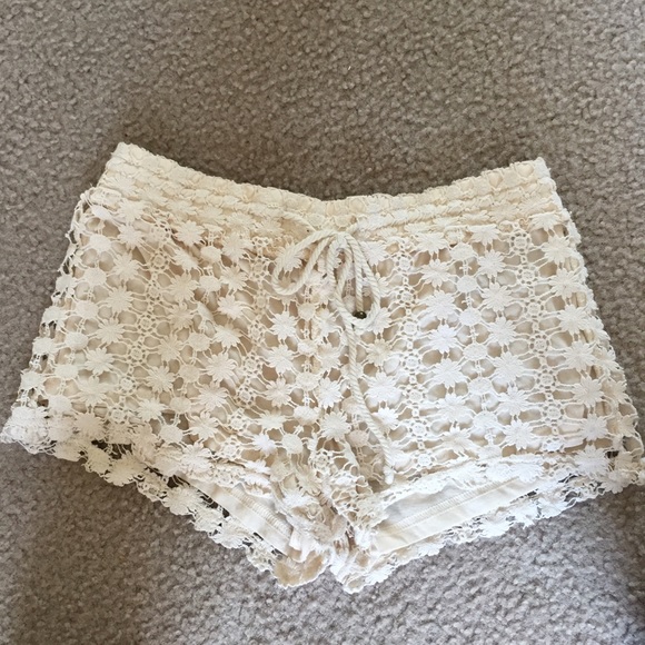 F21 Crochet Shorts