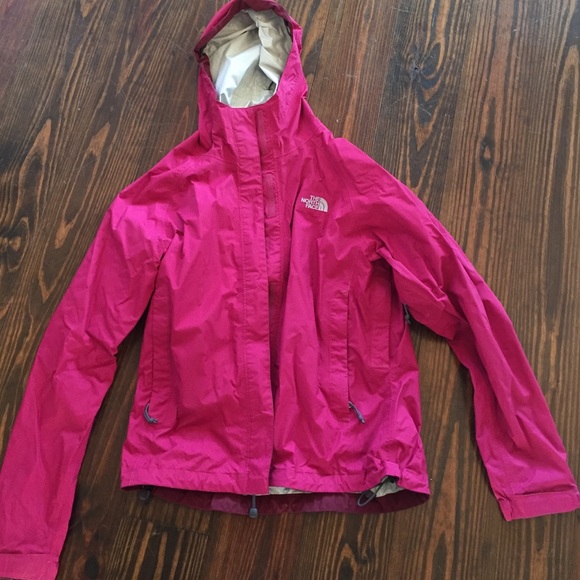 Fuchsia North Face Rain Jacket