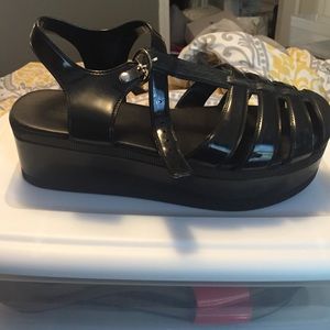 Flatform Jelly Sandals