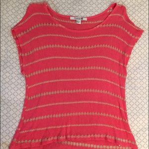 Forever 21 salmon knit shirt