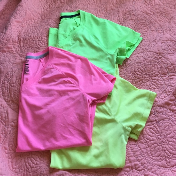 3 athletic shirts