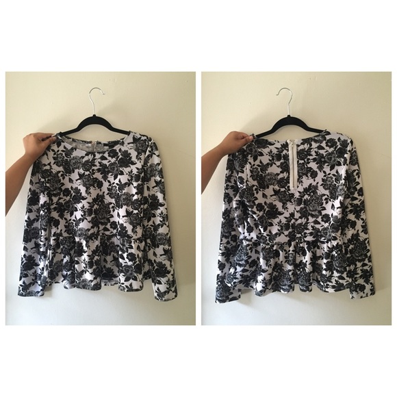 Peplum long sleeve