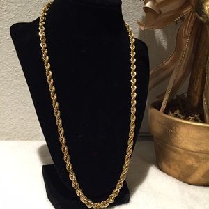 Simple Italian style rustic rope chain