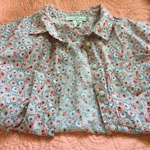 Floral button up