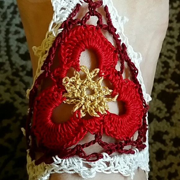 Crocheted Barefoot Sandals (pair) - Picture 2 of 3