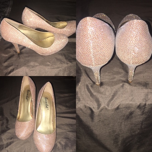 Rose gold heels