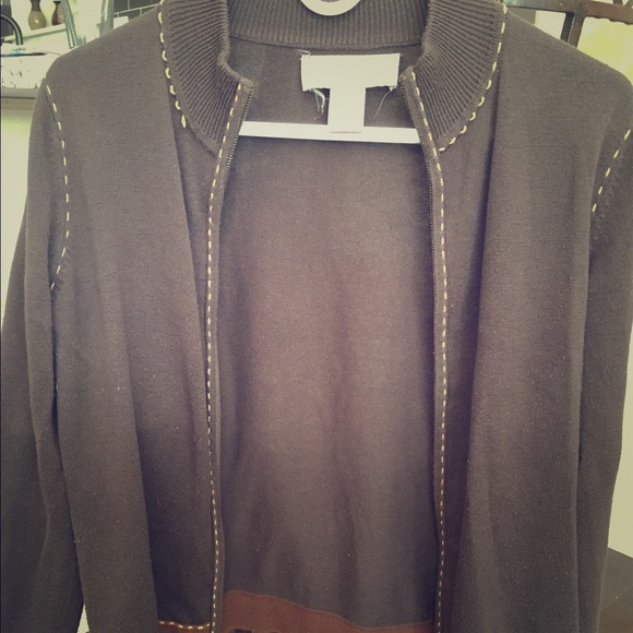 Norton McNaughton PS brown cardigan. Price drop!