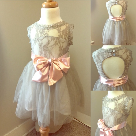 Romantic lace little girl dress