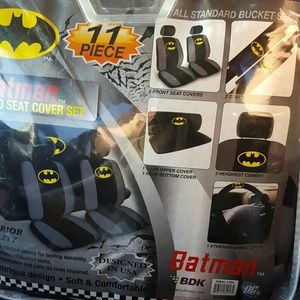 Batman seat cover set