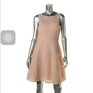 Brand new Betsey Johnson pale coral lace dress