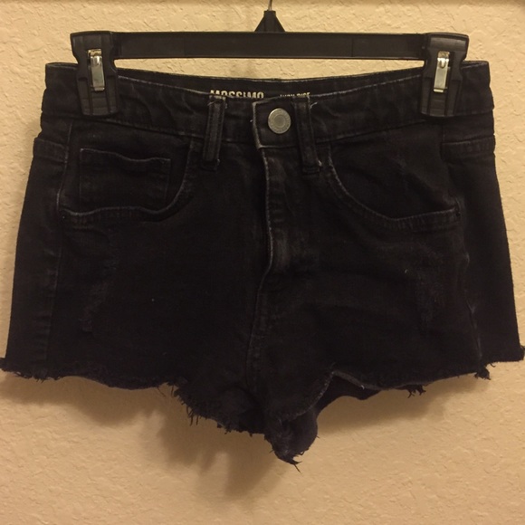 Black high waisted shorts
