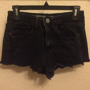 Black high waisted shorts