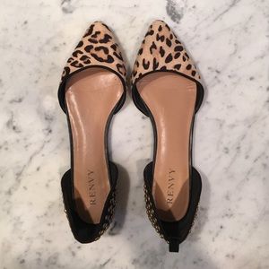 D'orsay ankle strap flats