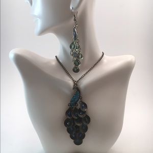 Peacock Necklace and earring duo...