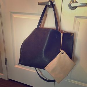 Vegan leather tote by FreePeople.
