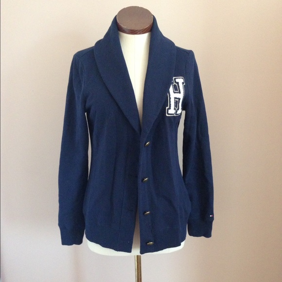 Tommy Hilfiger navy blue cardigan size M