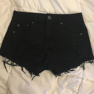 Black American eagle shorts