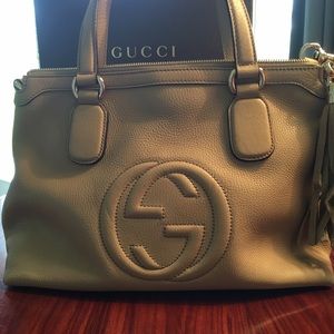 Gucci Tan Leather Handbag