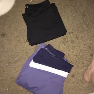 Victoria's Secret workout bottoms.