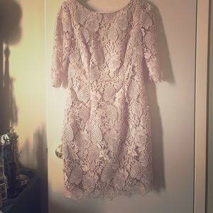 ✨SALE!! Lace cream/champagne cocktail dress