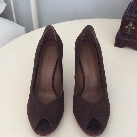 4" wedges multicolor heels