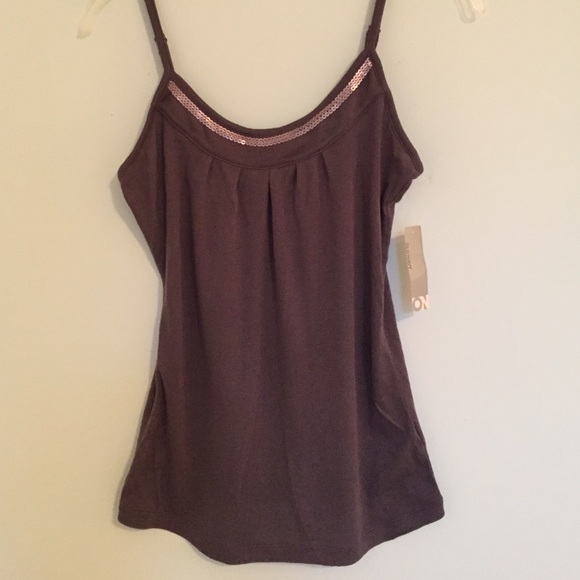 Tank with sequin detail