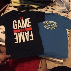 2 size 7 under Armour boy shirts