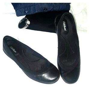 Black work flats