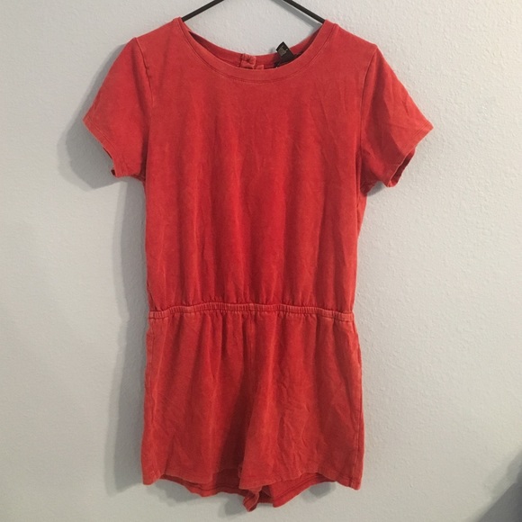Red Forever 21 Romper